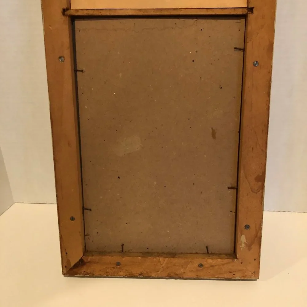Vintage Federal type Split Mirror and Floral painting 11' by 21